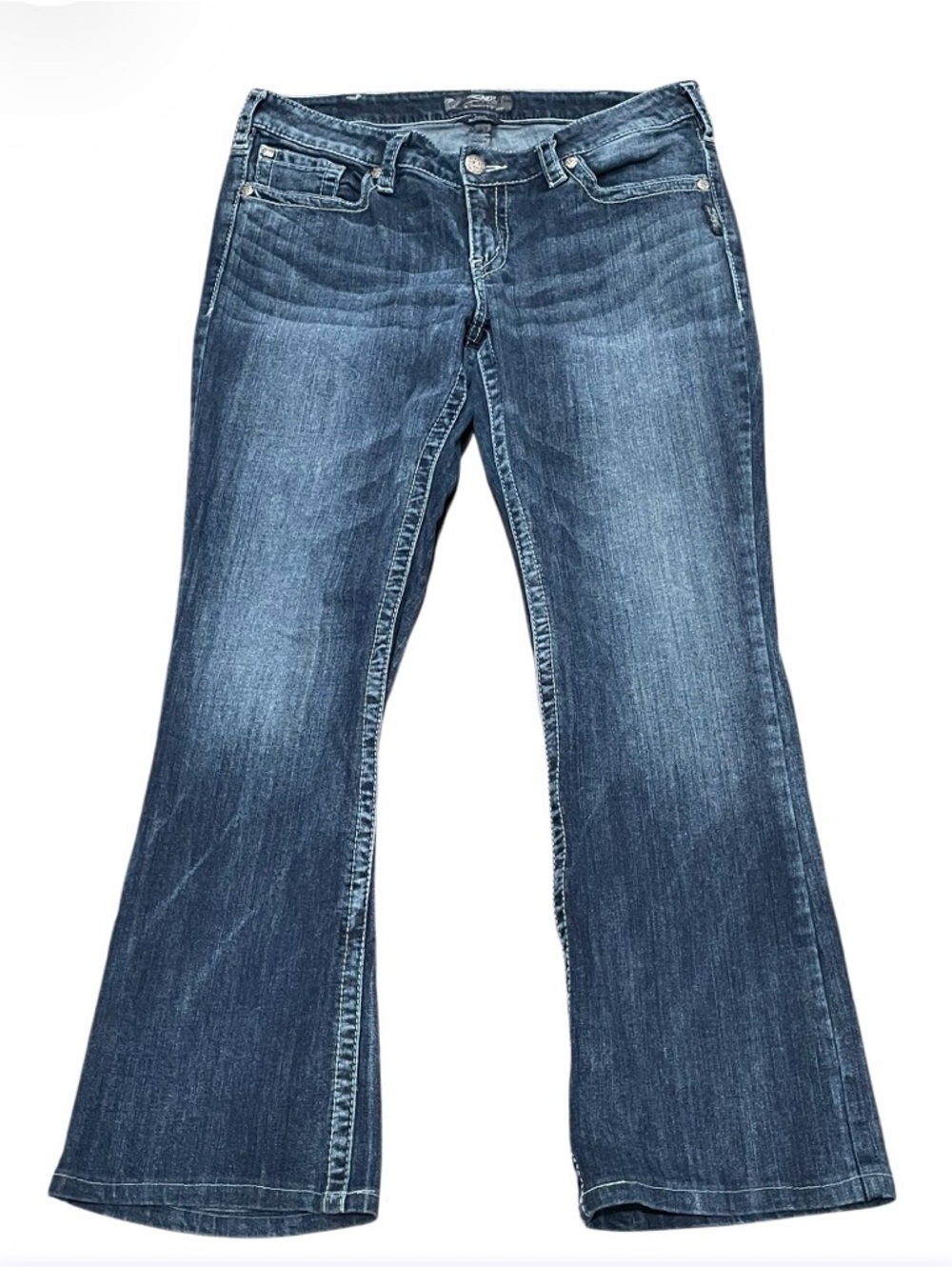 Aiko Dark Blue Flare Jeans